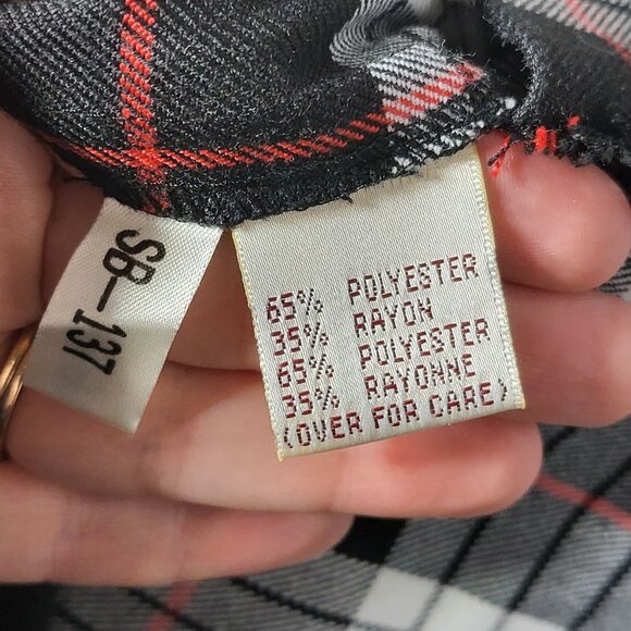 Vintage Susan Bristol Plaid Fringe Sleeveless Maxi Dress 8 Grunge Dark Academia - Picture 12 of 13